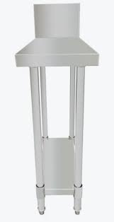 WBB-0300R Stainless Steel Kitchen Infill Bench with Splashback