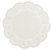 Enviroboard Lace Doyley, Round - Cafe Supply