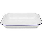 Falcon Bake Pan Enamelware White 37Cm - Cafe Supply