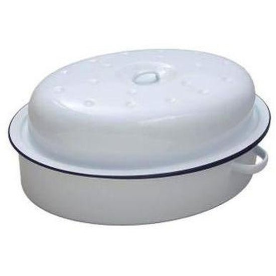 FALCON ROASTER OVAL WHITE 30CM - Cafe Supply