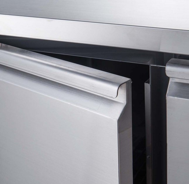 FED-X S/S Three Door Bench Freezer - XUB7F18S3V - Cafe Supply