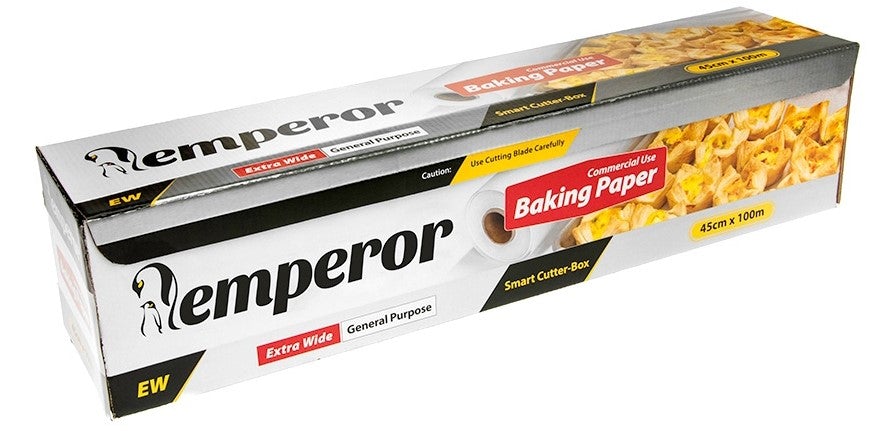 Food Service Baking Paper - White, 450mm x 120m, 45gsm - Cafe Supply