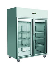 GRAND ULTRA Two Glass Doors Upright Fridge 1200L - Cafe Supply
