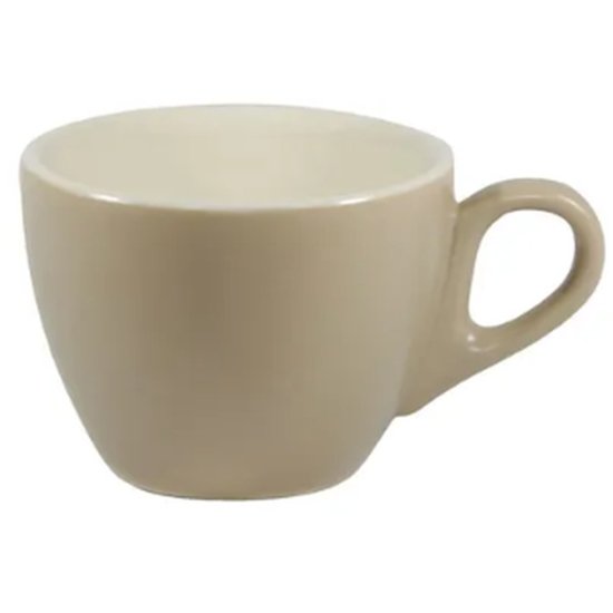 Harvest/White Matt Flat White Cup 160Ml - Cafe Supply