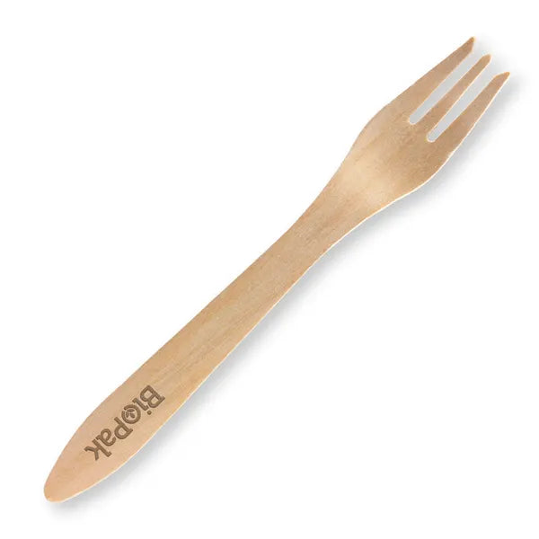 19cm Coated Wood Fork - Cafe Supply