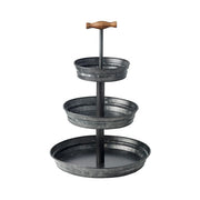 Chef Inox Coney Island Stand 3-Tier Fixed Black Galvanised