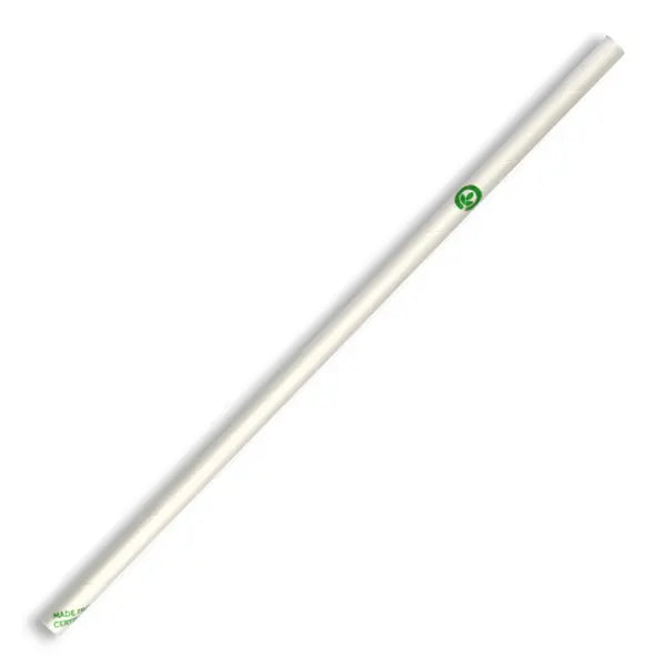 6mm Regular White BioStraw - Cafe Supply