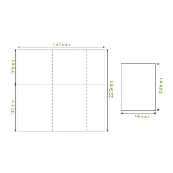 D-Fold Compact 1-Ply White Dispenser BioNapkin - Cafe Supply