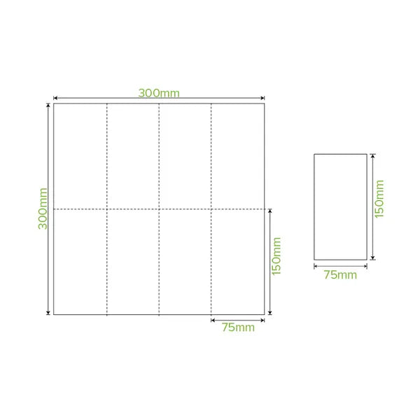 2-Ply 1/8 Fold White Lunch BioNapkin - Cafe Supply