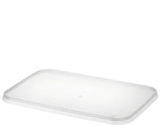 MicroReady® Rectangular Container Lids, Flat (175 x 120 mm, 500 per carton) - Cafe Supply