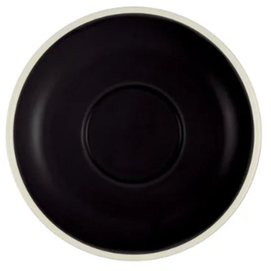 Onyx/White Espresso Saucer - Cafe Supply