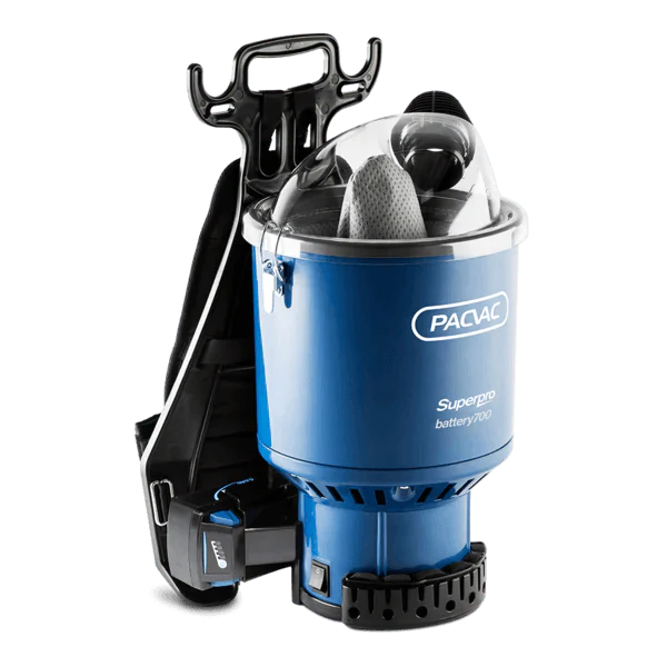 PACVAC SUPERPRO BATTERY BACKPACK VACUUM CLEANER - Cafe Supply