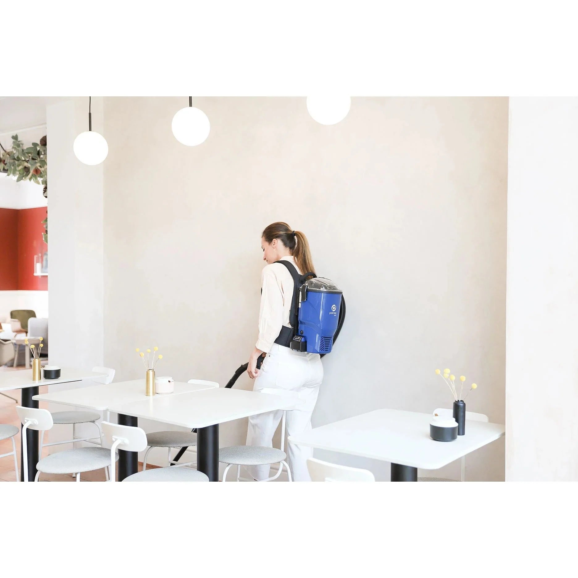 PACVAC VELO BATTERY BACKPACK VACUUM CLEANER - Cafe Supply
