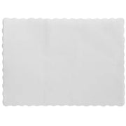 Parego White Tray Mat, Scalloped Edge - Cafe Supply