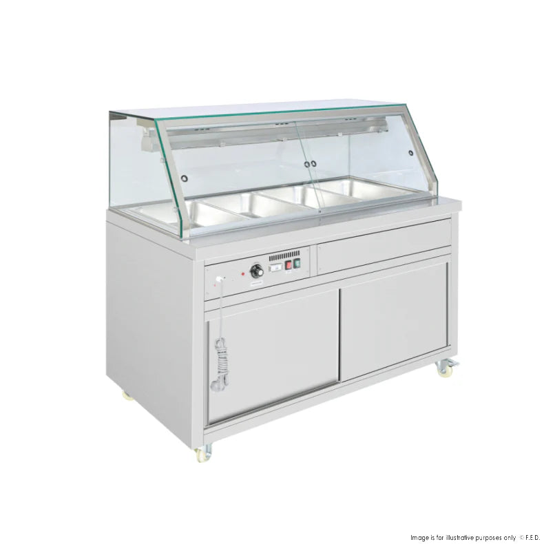 Thermaster Wet and Dry Bain Marie Display 4x1/1 GN Pans PG150FE-XG