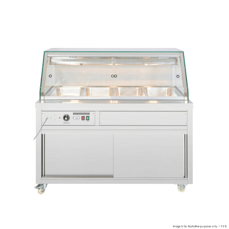 Thermaster Wet and Dry Bain Marie Display 4x1/1 GN Pans PG150FE-XG