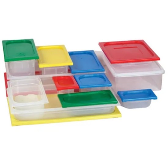 Polyprop Lid 1/3 Size Red - Cafe Supply