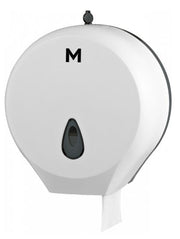 Single Jumbo Roll Dispenser - White, 1 Roll Capacity (1) Per Each - Cafe Supply