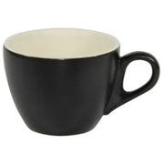 Smoke/Wht Matt Lrg Flat White Cup 220Ml - Cafe Supply