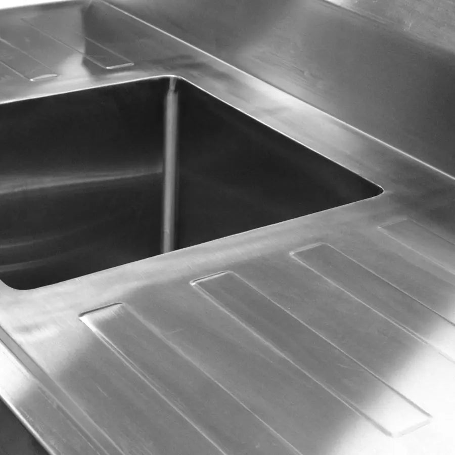 SSB6-2400L/A Single Left Sink Bench with Pot Undershelf