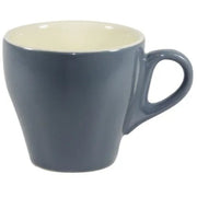 STEEL BLUE/WHITE LONG BLACK CUP 220ML - Cafe Supply