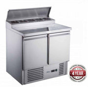 Two Door Salad Prep Fridge - Cafe Supply