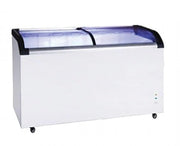 Two glass sliding lids chest freezer with castors - ST445 - Cafe Supply