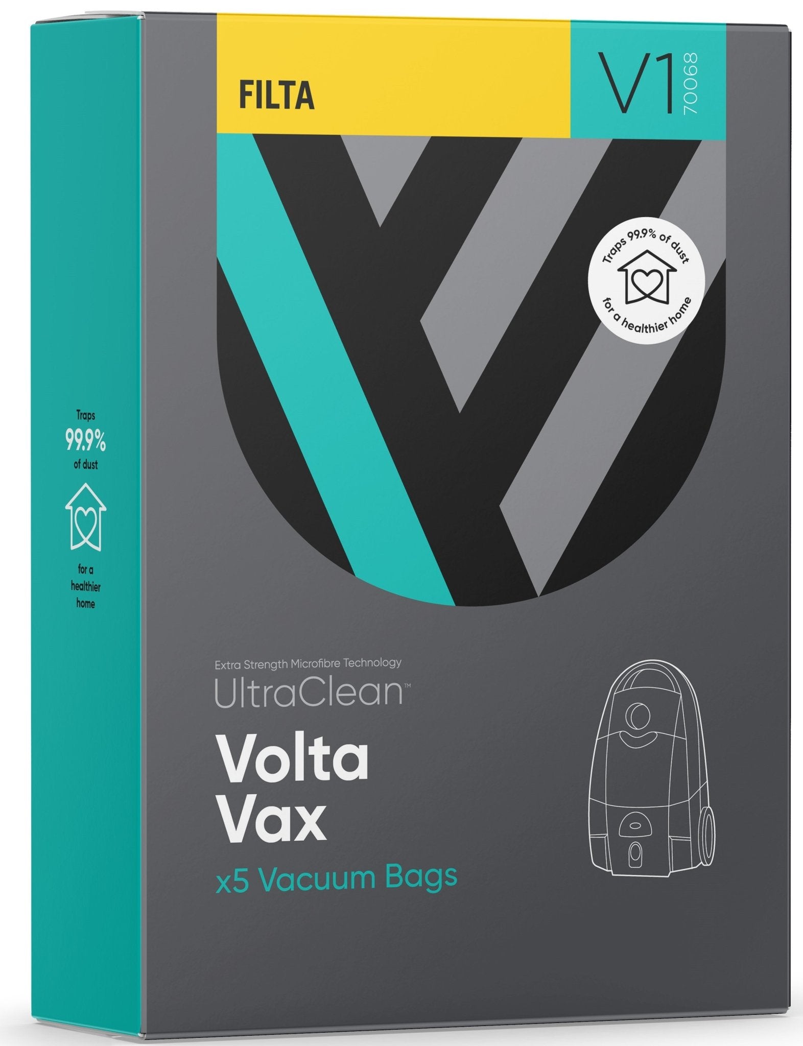 V1 - ULTRACLEAN VOLTA SMS MULTI LAYERED VACUUM BAGS 5 PACK - Cafe Supply