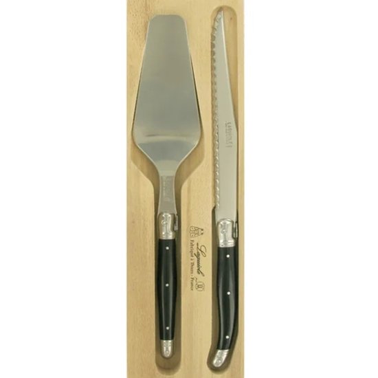 Verdier Cake Slice Server Set Black - Cafe Supply