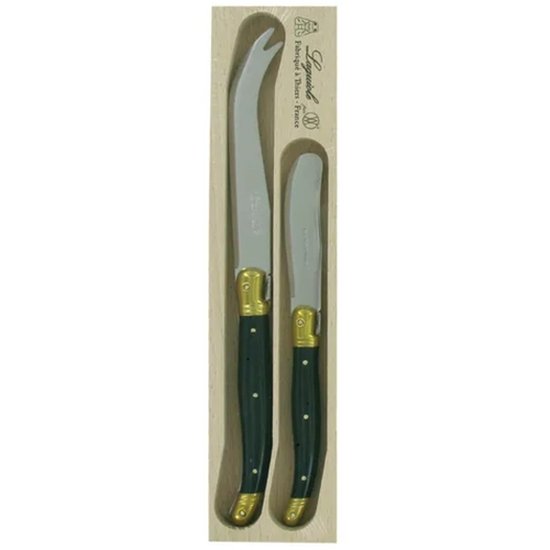VERDIER CHEESE KNIFE/SPREADER 2PC BRASS - Cafe Supply