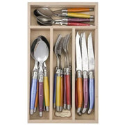 VERDIER CUTLERY SET 24 PC COLOURED - Cafe Supply