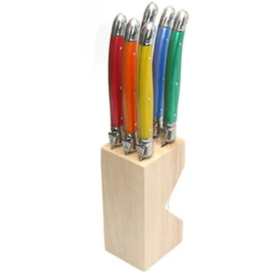 Verdier Knife Block Set 6 Coloured