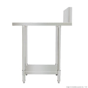 WBB-0450R Stainless Steel Kitchen Infill Bench with Splashback