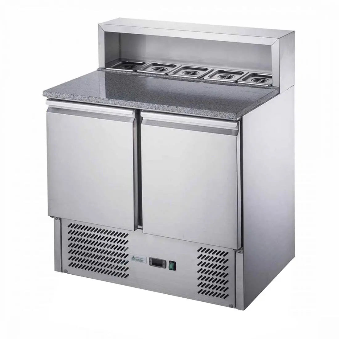 FED-X Two Door Salad Prep Fridge with Marble Top – XGNS900E