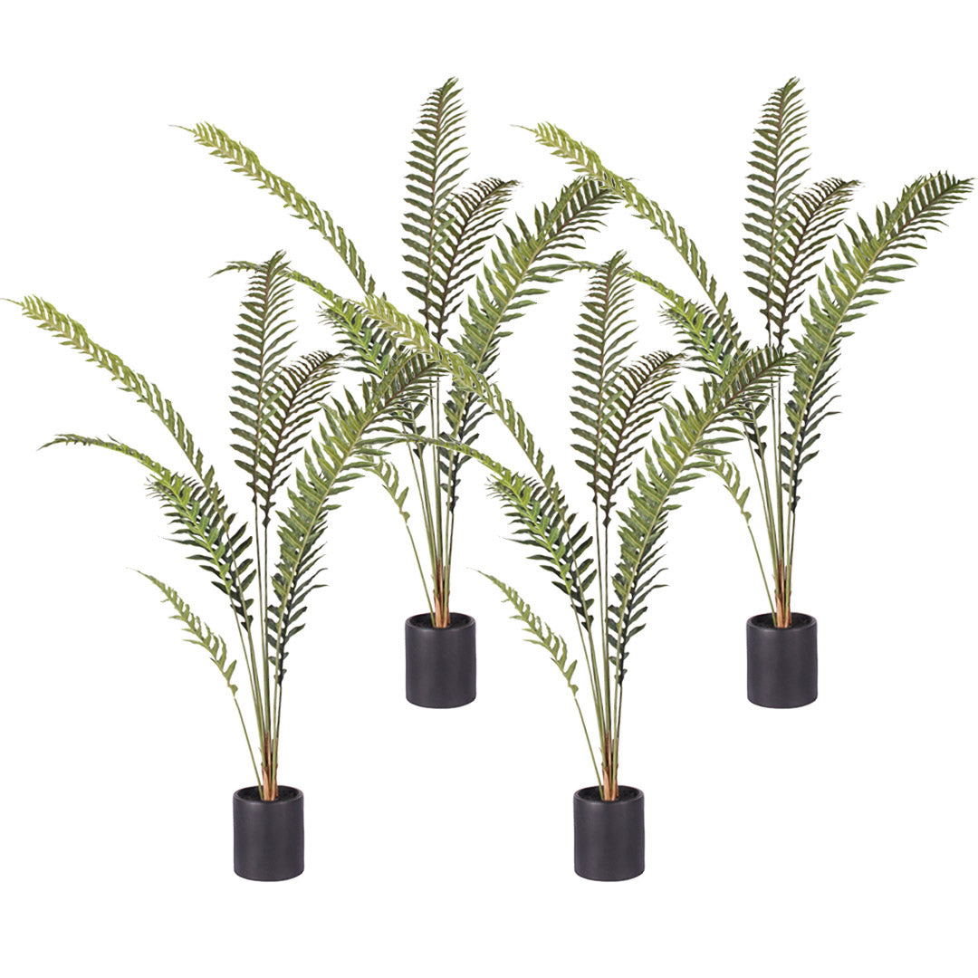 SOGA 4X 210cm Artificial Green Rogue Hares Foot Fern Tree Fake Tropical Indoor Plant Home Office Decor