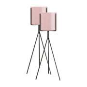 SOGA 2X 80cm Tripod Flower Pot Plant Stand with Pink Flowerpot Holder Rack Indoor Display