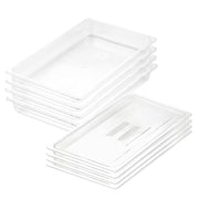SOGA 65mm Clear Gastronorm GN Pan 1/1 Food Tray Storage Bundle of 4 with Lid
