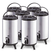 SOGA 6X 12L Portable Insulated Cold/Heat Coffee Tea Beer Barrel Brew Pot With Dispenser