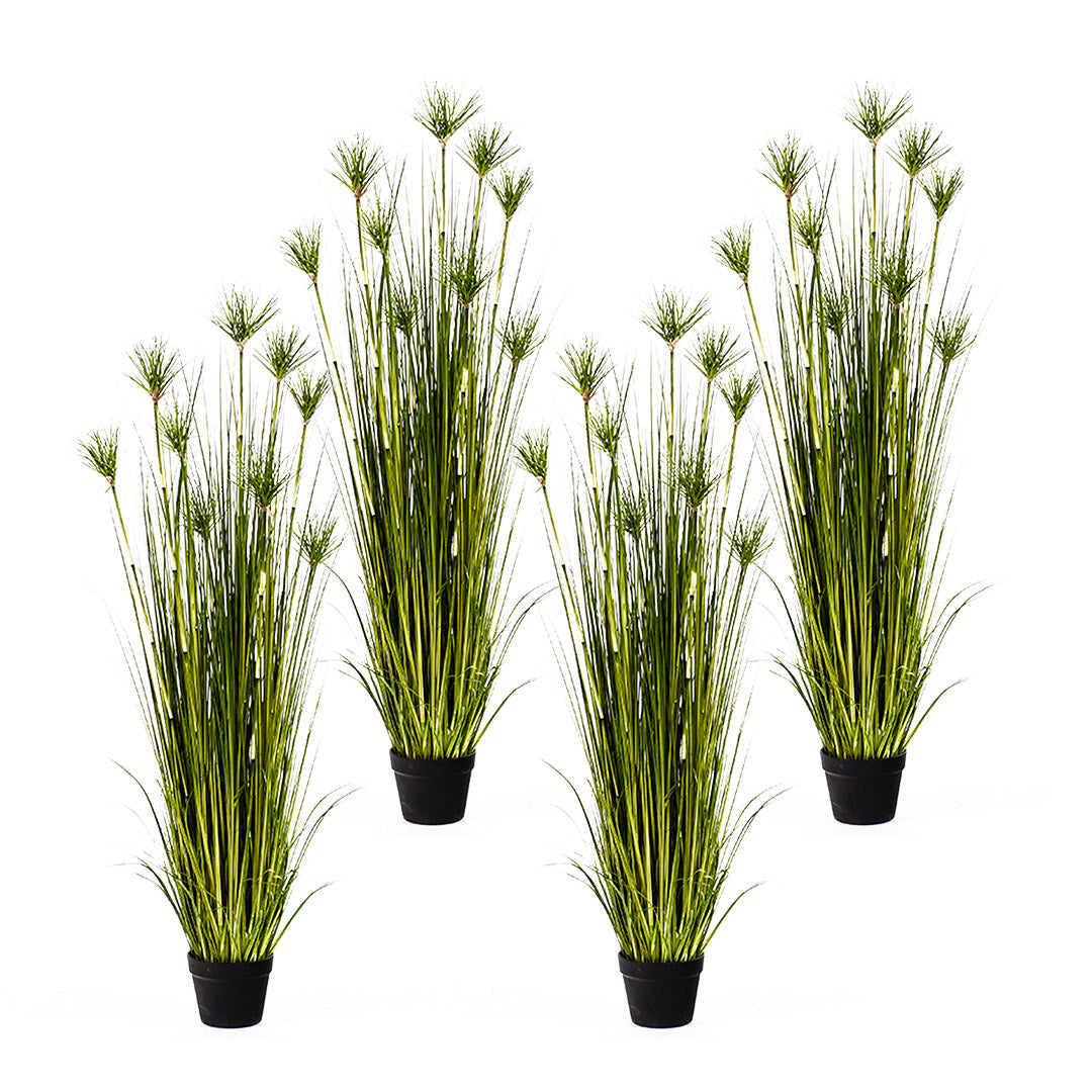 SOGA 4X 150cm Green Artificial Indoor Potted Papyrus Plant Tree Fake Simulation Decorative