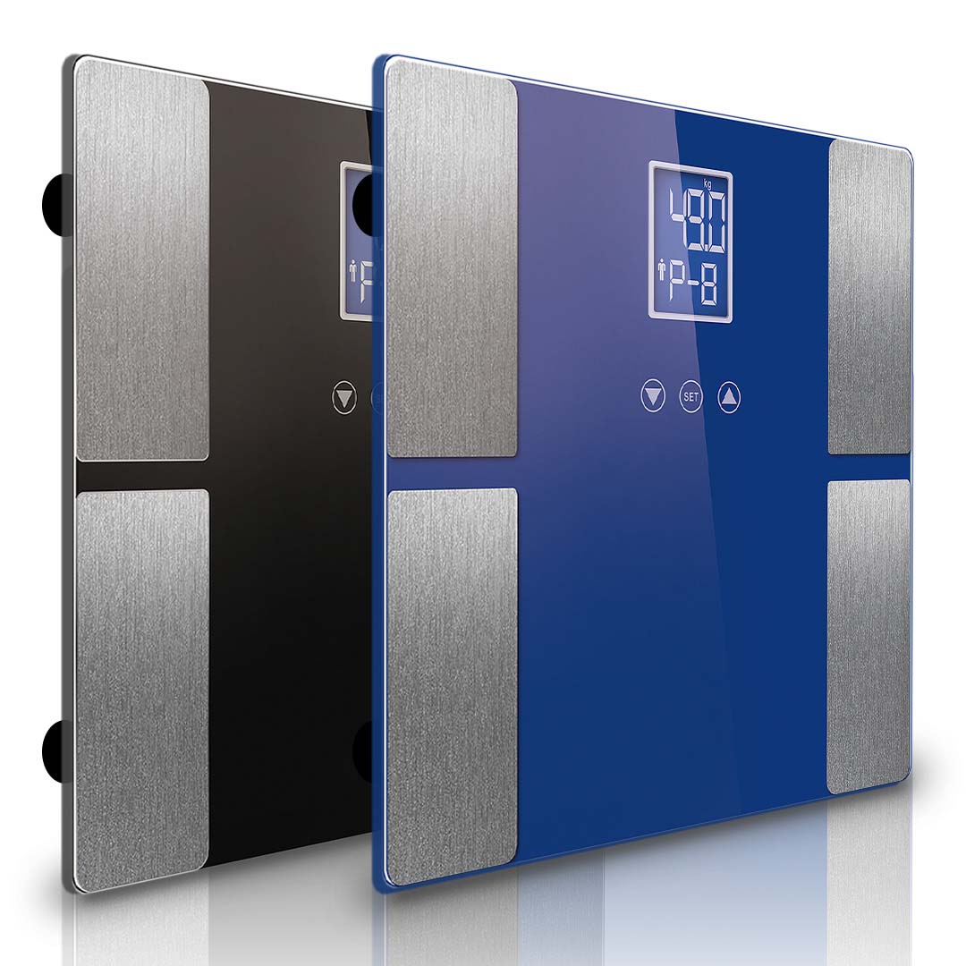 SOGA Digital Electronic LCD Bathroom Body Fat Scale Weighing Scales Weight Monitor Black/Blue