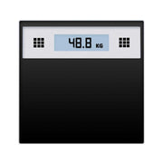 SOGA 180kg Electronic Talking Scale Weight Fitness Glass Bathroom Scale LCD Display Stainless