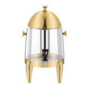 SOGA Stainless Steel 12L Beverage Dispenser Hot and Cold Juice Water Tea Chafer Urn Buffet Drink Container Jug with Gold Accents