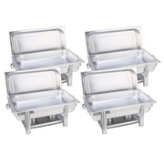 SOGA 4X Stainless Steel Chafing Single Tray Catering Dish Food Warmer