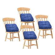 SOGA 4X Blue Square Cushion Soft Leaning Plush Backrest Throw Seat Pillow Home Office Decor