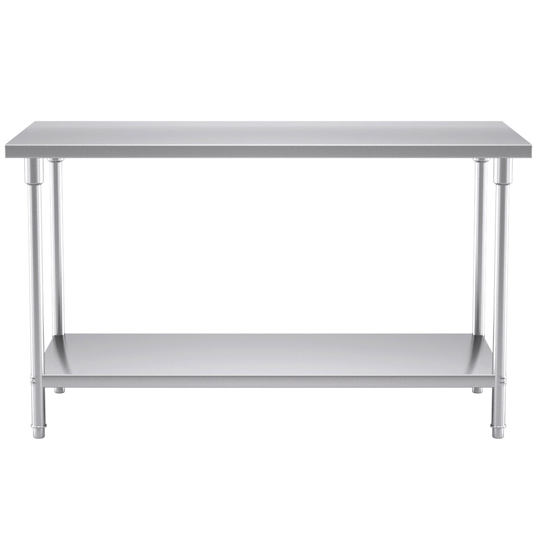 SOGA 150*70*85cm Commercial Catering Kitchen Stainless Steel Prep Work Bench
