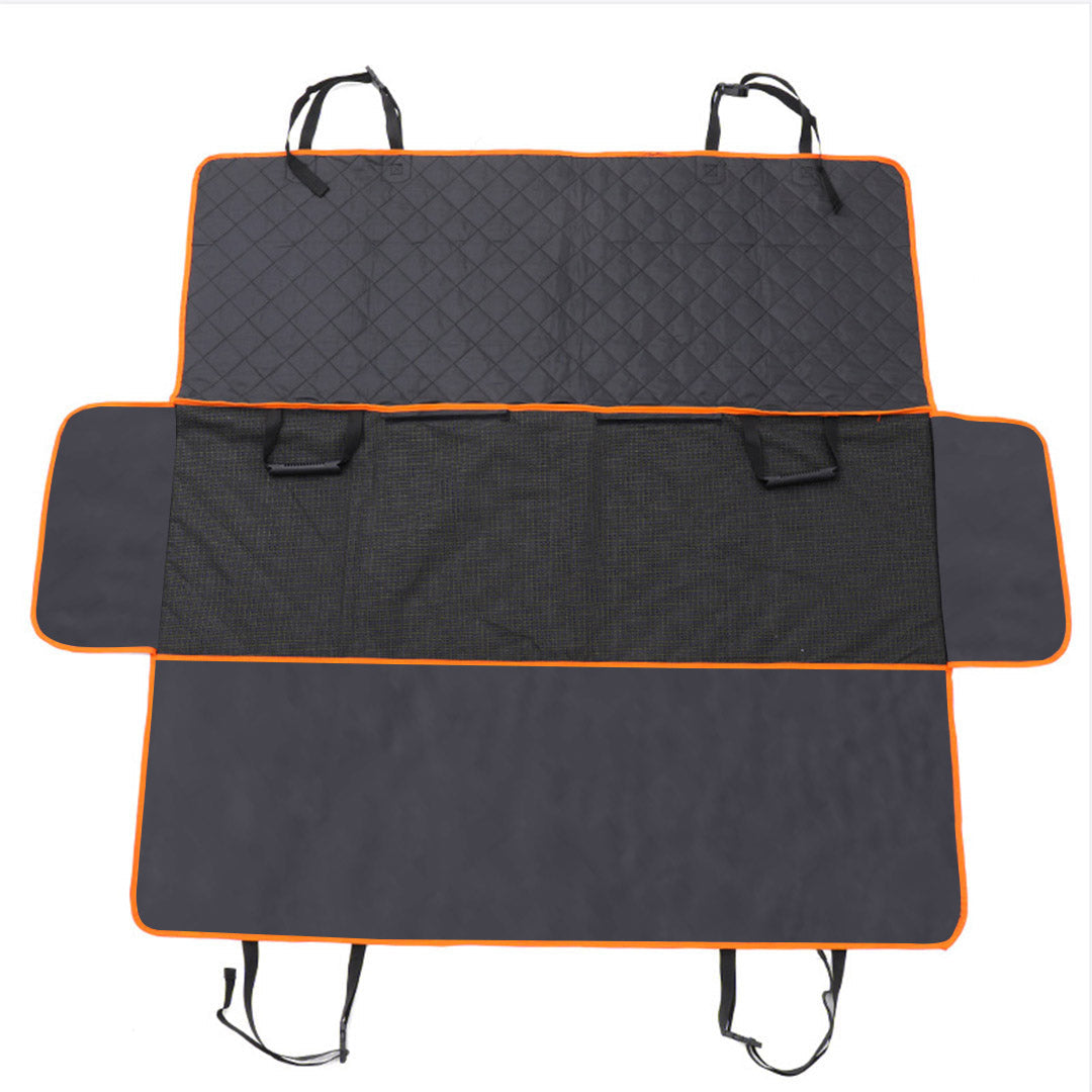 SOGA 2X 600D Oxford Cloth Waterproof Dog Car Cover Back Seat Protector Hammock Pet Mat Black