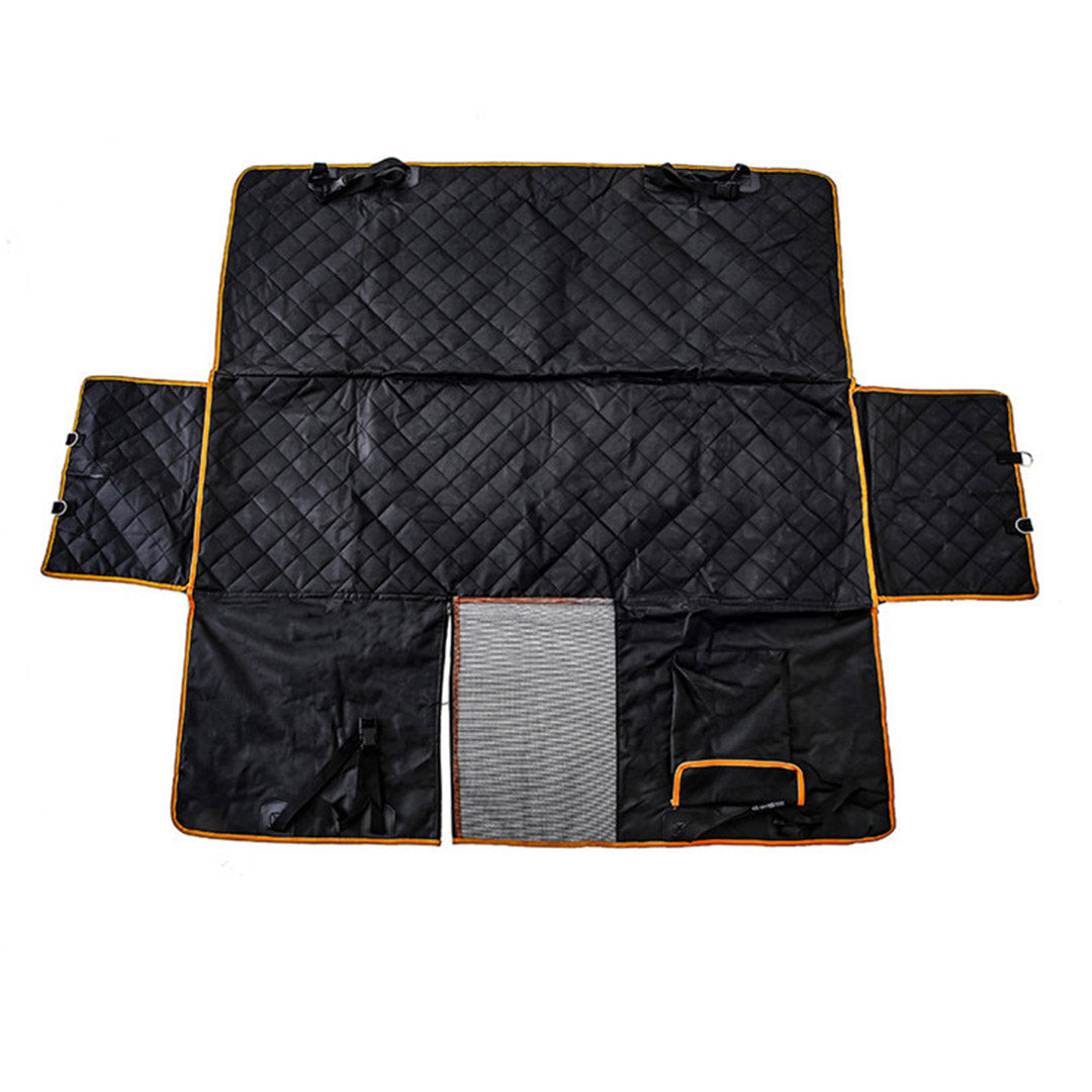 SOGA 2X Oxford Cloth Waterproof Dog Car Cover Back Seat Protector Hammock Pet Mat Black