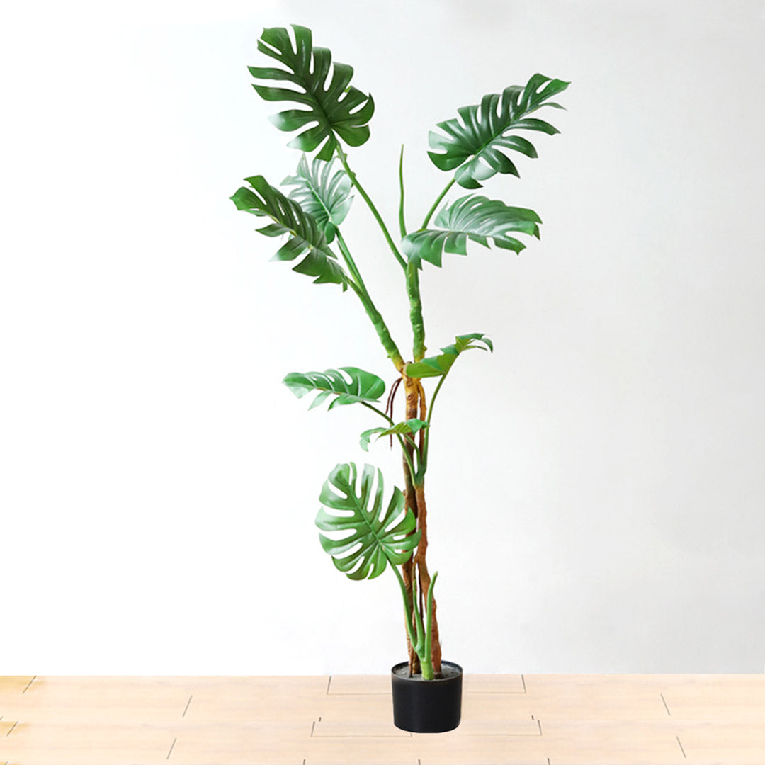 SOGA 2X 175cm Green Artificial Indoor Turtle Back Tree Fake Fern Plant Decorative