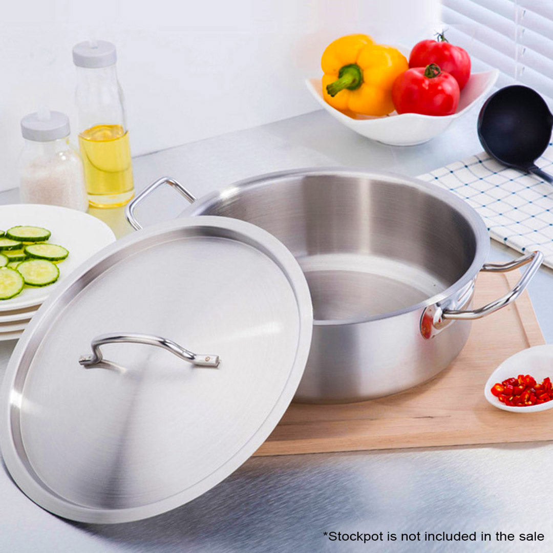 SOGA 60cm Top Grade Stockpot Lid Stainless Steel Stock pot Cover