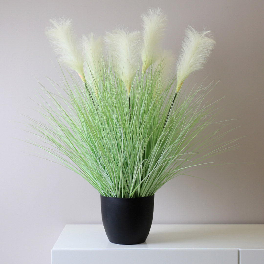 SOGA 2X 110cm Artificial Indoor Potted Reed Bulrush Grass Tree Fake Plant Simulation Decorative